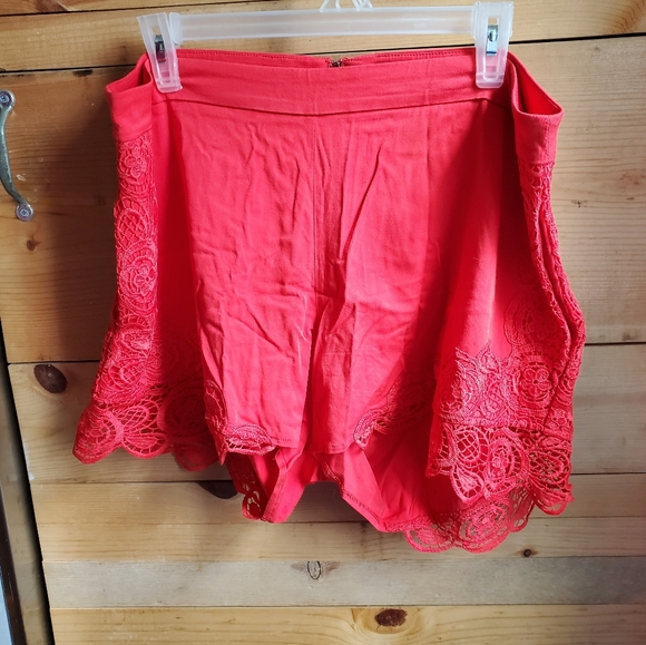Torrid Lace Appliqué Rayon Shorts - Picture 4 of 5